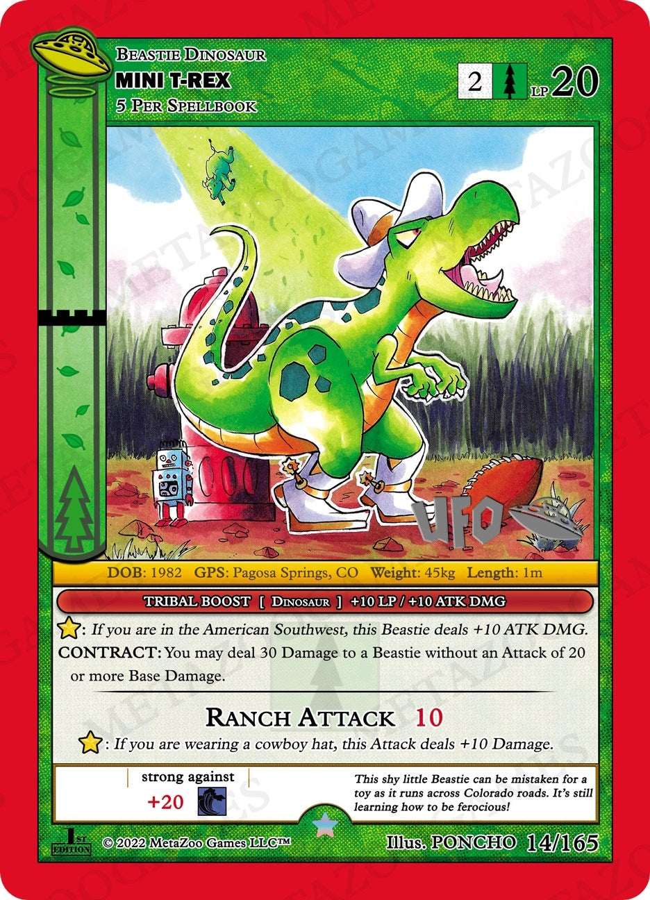 Image for Mini T-Rex (UFO: First Edition Spoiler Pack) (014/165) - MetaZoo