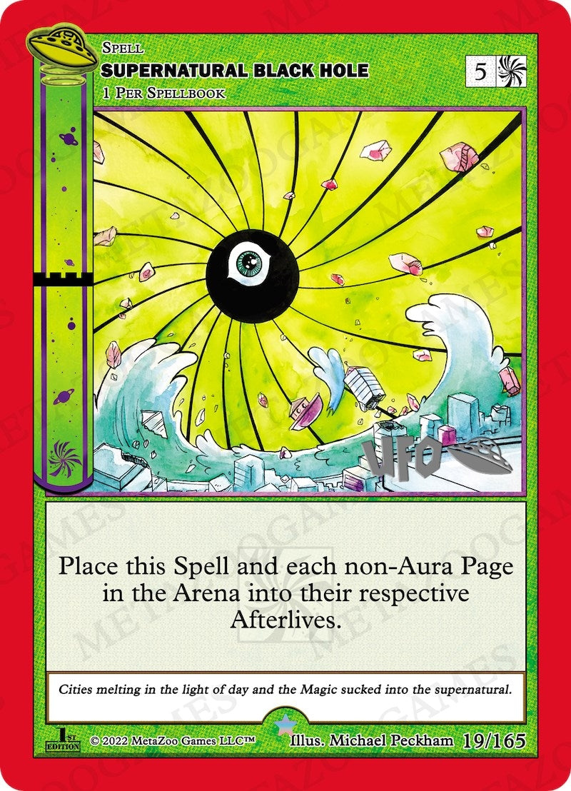 Image for Supernatural Black Hole (UFO: First Edition Spoiler Pack) (019/165) - MetaZoo