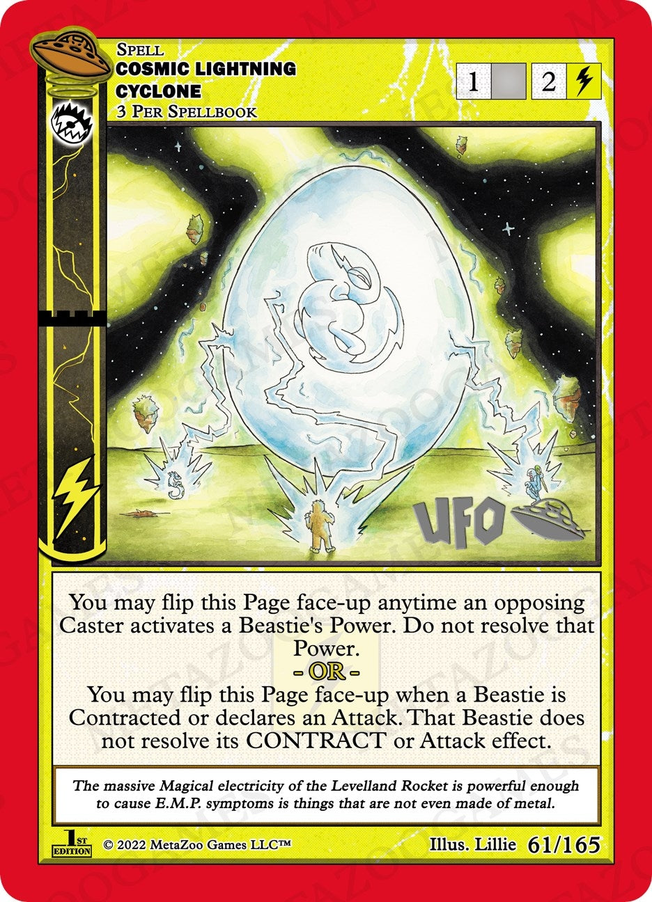 Image for Cosmic Lightning Cyclone (UFO: First Edition Spoiler Pack) (061/165) - MetaZoo