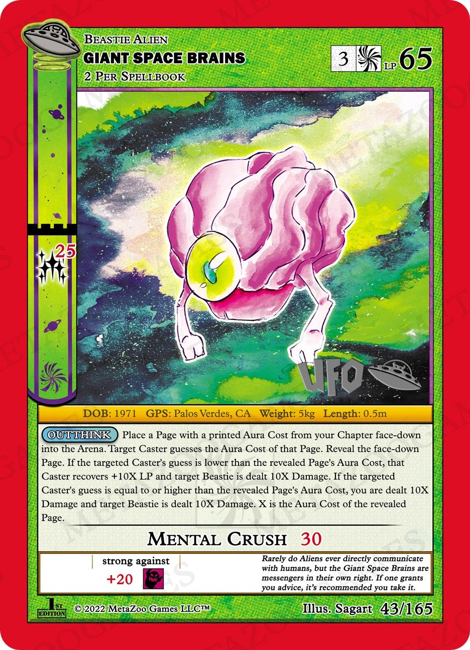 Image for Giant Space Brains (UFO: First Edition Spoiler Pack) (043/165) - MetaZoo