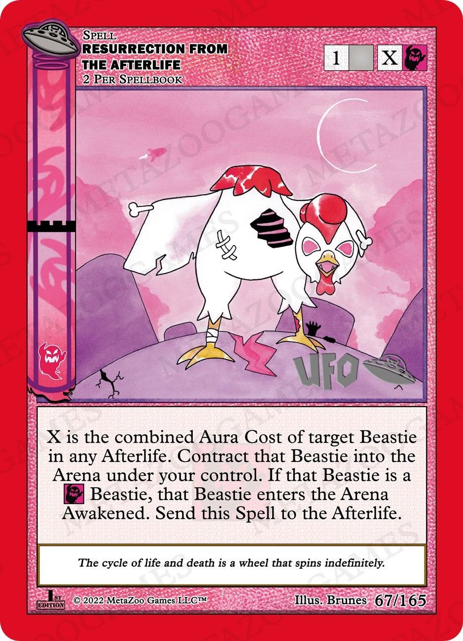 Image for Resurrection From The Afterlife (UFO: First Edition Spoiler Pack) (067/165) - MetaZoo