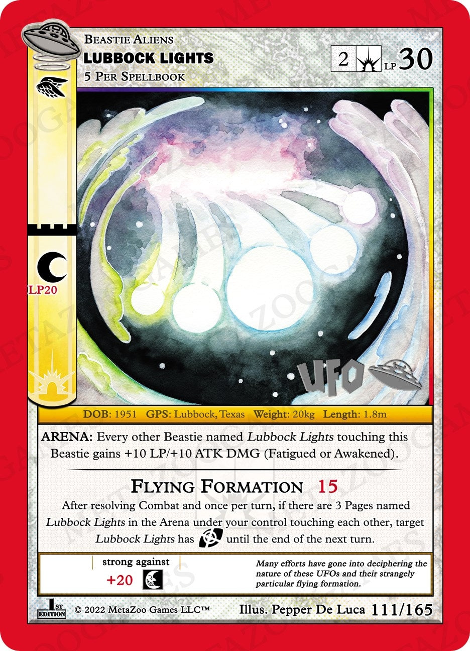 Image for Lubbock Lights (UFO: First Edition Spoiler Pack) (111/165) - MetaZoo