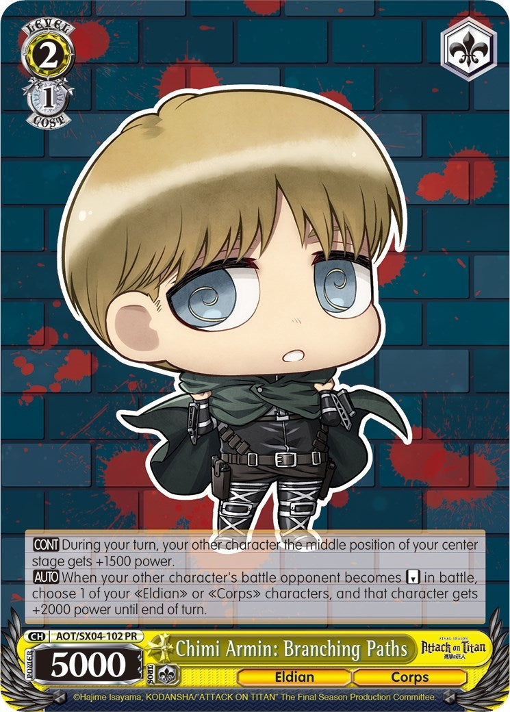 Image for Chimi Armin: Branching Paths (Attack On Titan: Final Season) (AOT/SX04-102 PR) - Weiss Schwarz