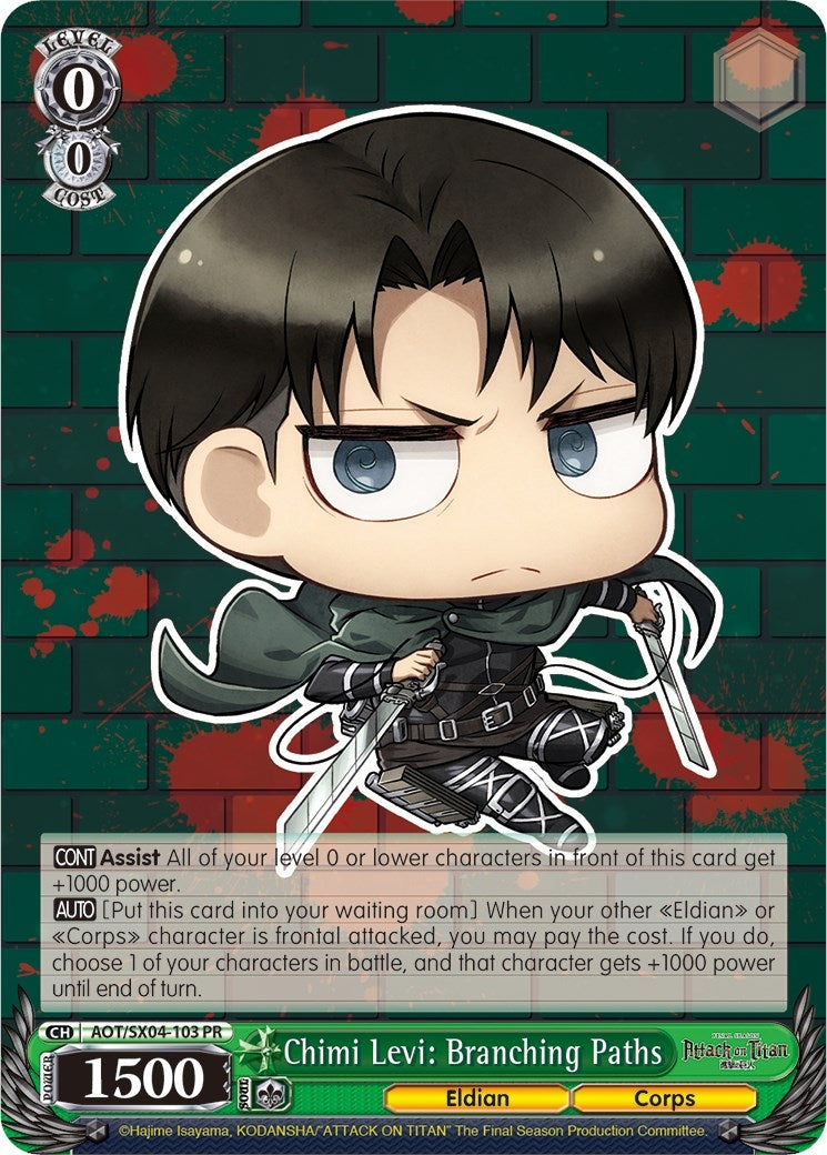 Image for Chimi Levi: Branching Paths (Attack On Titan: Final Season) (AOT/SX04-103 PR) - Weiss Schwarz