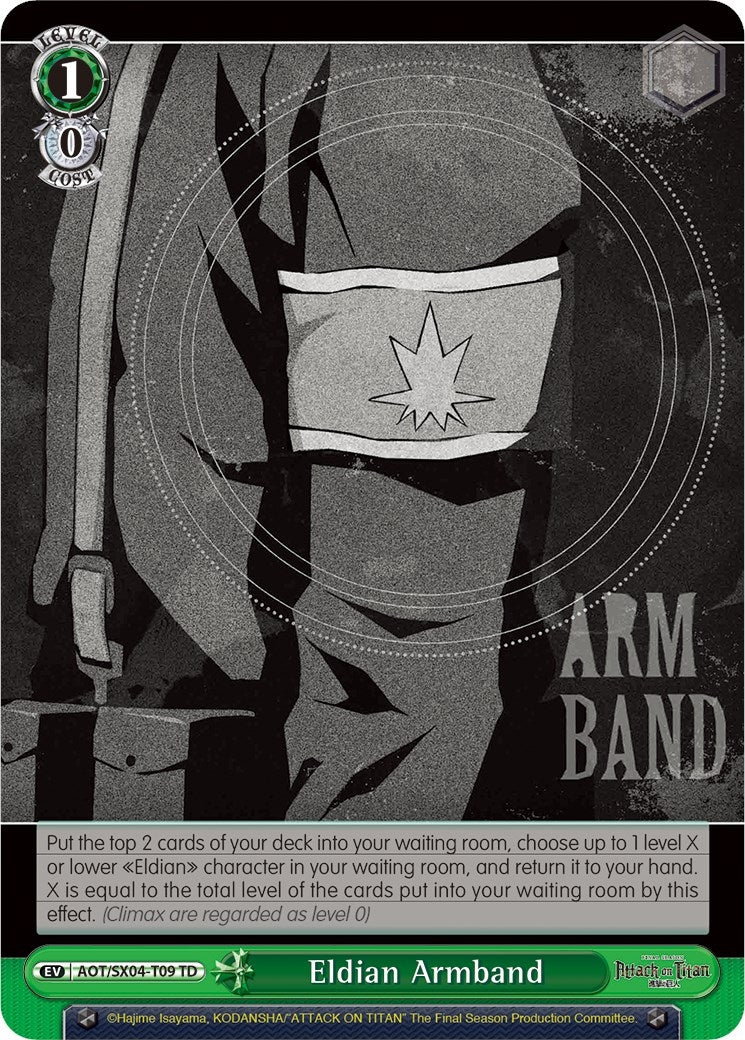 Image for Eldian Armband (Attack On Titan: Final Season) (AOT/SX04-T09 TD) - Weiss Schwarz