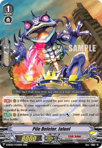 Image for Pile Deletor, Jaluel (Bushiroad Event Cards) (BCS2022/VGP02EN) - Cardfight Vanguard