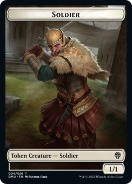 Image for Soldier // Wurm Double-Sided Token (Dominaria United) (4 // 19) - Magic: The Gathering