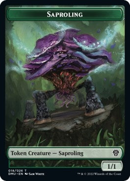Image for Saproling // Elemental Double-Sided Token (Dominaria United) (18 // 11) - Magic: The Gathering
