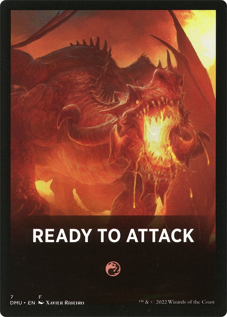 Image for Ready to Attack Theme Card (Dominaria United) (7) - Magic: The Gathering