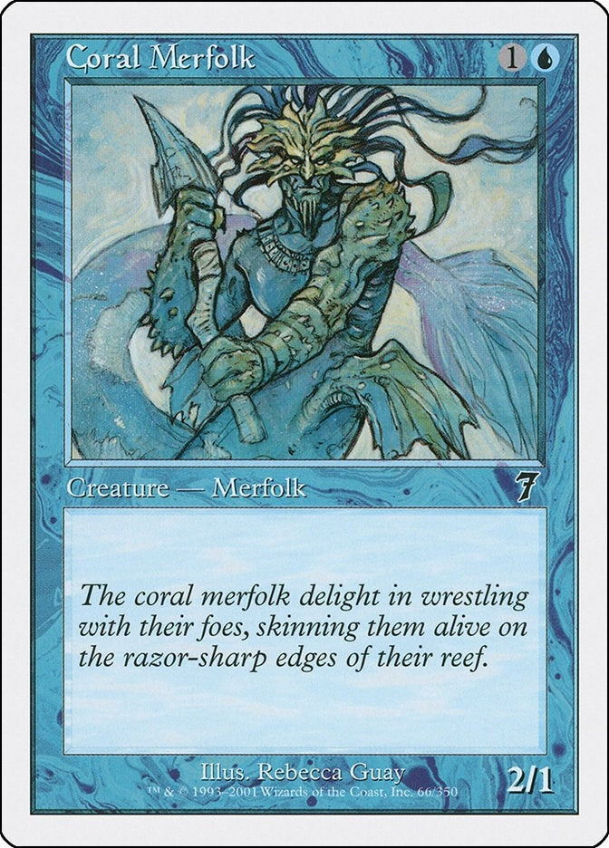 Image for Coral Merfolk (7th Edition) (66) - Magic: The Gathering