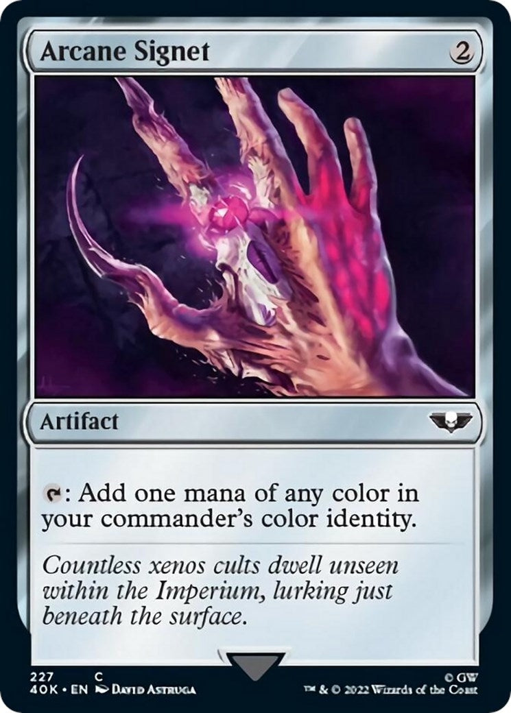 Image for Arcane Signet (227) (Surge Foil) (Universes Beyond: Warhammer 40,000) (227) - Magic: The Gathering