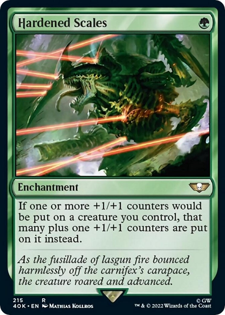 Image for Hardened Scales (Universes Beyond: Warhammer 40,000) (215) - Magic: The Gathering