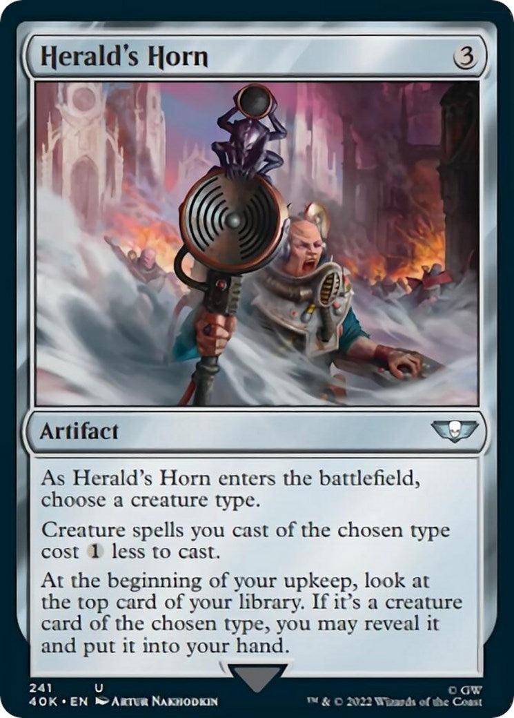 Image for Herald's Horn (Surge Foil) (Universes Beyond: Warhammer 40,000) (241) - Magic: The Gathering