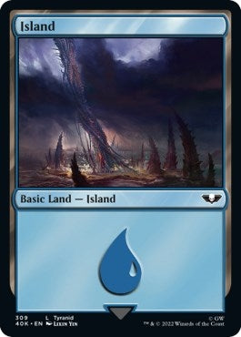 Image for Island (309) (Surge Foil) (Universes Beyond: Warhammer 40,000) (309) - Magic: The Gathering