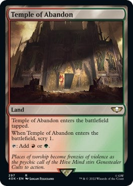 Image for Temple of Abandon (Surge Foil) (Universes Beyond: Warhammer 40,000) (297) - Magic: The Gathering