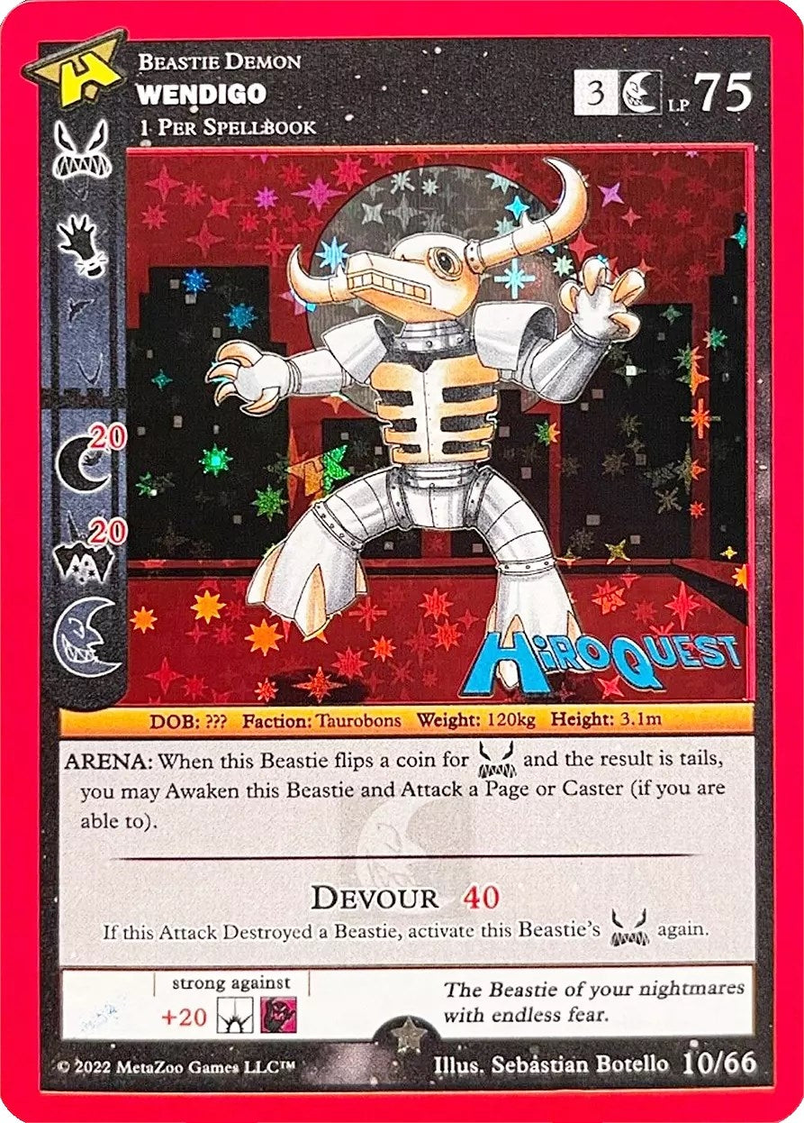 Image for Wendigo (Hiroquest Promos) (10/66) - MetaZoo