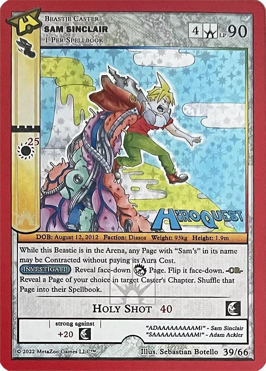Image for Sam Sinclair (Hiroquest Promos) (39/66) - MetaZoo