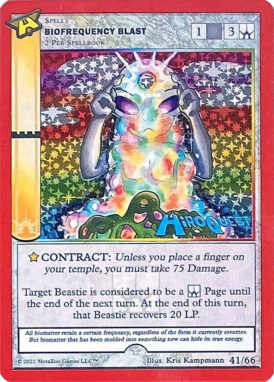 Image for Biofrequency Blast (Hiroquest Promos) (41/66) - MetaZoo