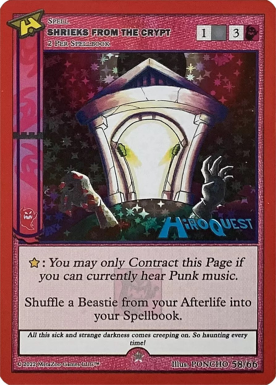 Image for Shrieks From The Crypt (Hiroquest Promos) (58/66) - MetaZoo