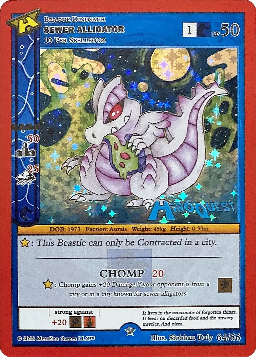 Image for Sewer Alligator (Hiroquest Promos) (64/66) - MetaZoo