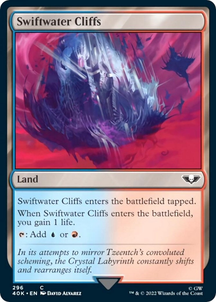 Image for Swiftwater Cliffs (Surge Foil) (Universes Beyond: Warhammer 40,000) (296) - Magic: The Gathering
