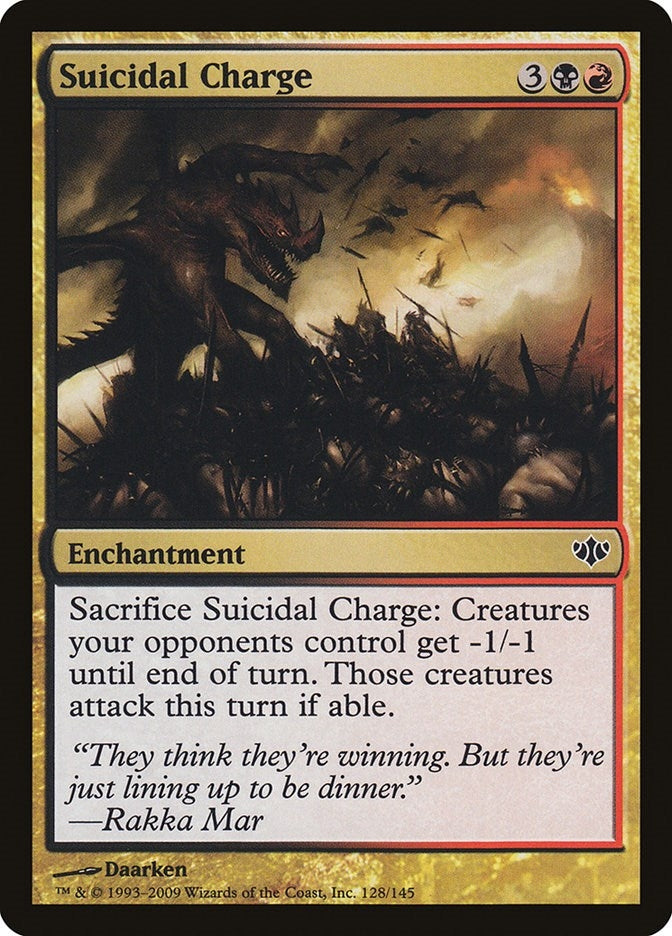 Image for Suicidal Charge (Conflux) (128) - Magic: The Gathering