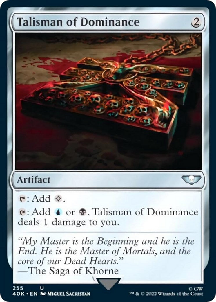 Image for Talisman of Dominance (255) (Universes Beyond: Warhammer 40,000) (255) - Magic: The Gathering