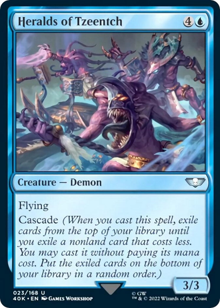 Image for Heralds of Tzeentch (Universes Beyond: Warhammer 40,000) (23) - Magic: The Gathering