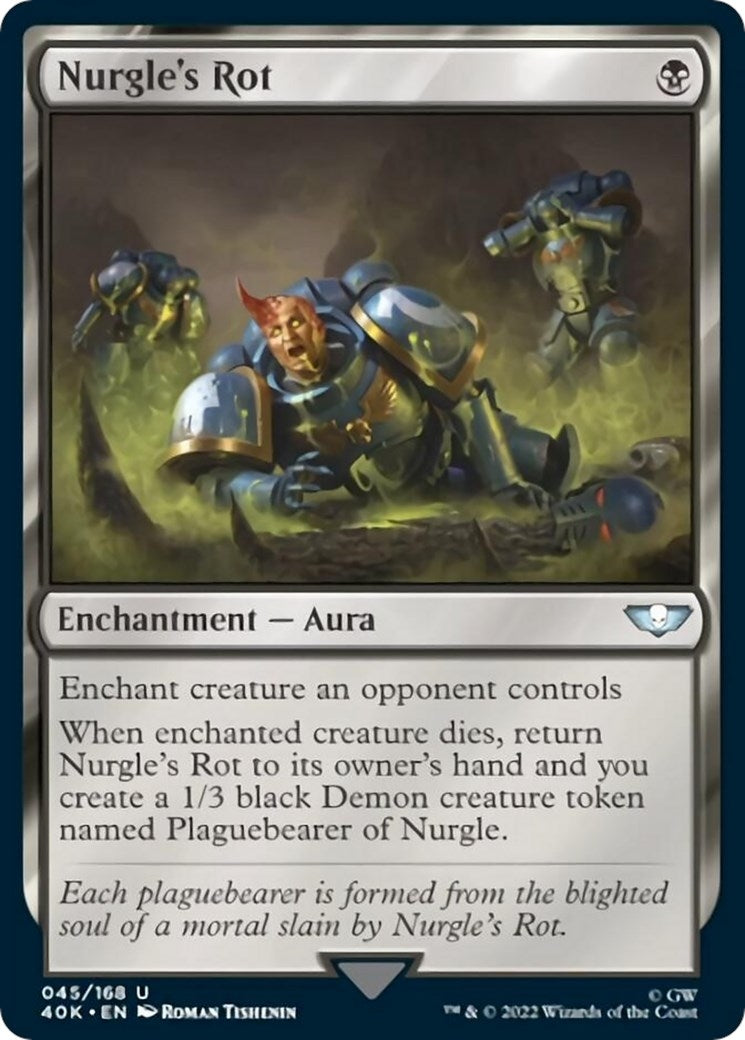 Image for Nurgle's Rot (Surge Foil) (Universes Beyond: Warhammer 40,000) (45) - Magic: The Gathering