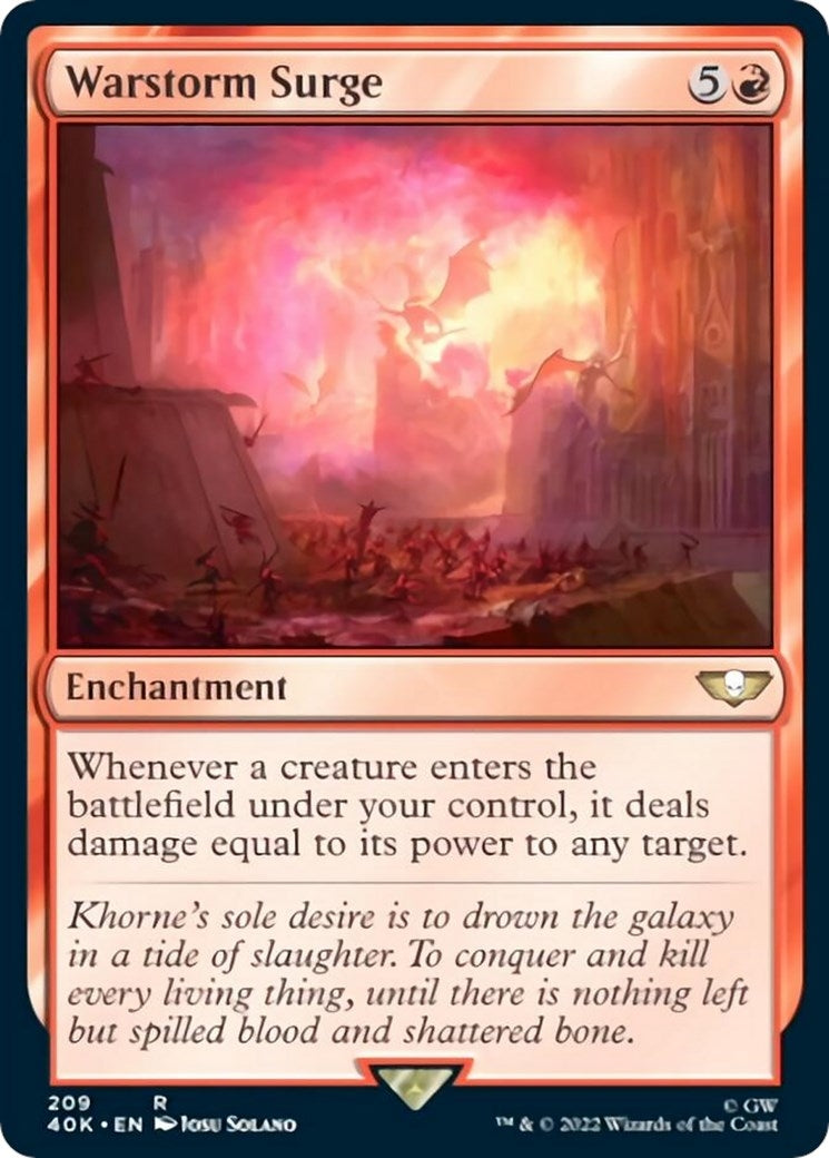 Image for Warstorm Surge (Surge Foil) (Universes Beyond: Warhammer 40,000) (209) - Magic: The Gathering