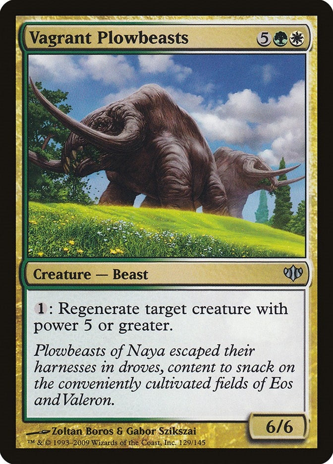 Image for Vagrant Plowbeasts (Conflux) (129) - Magic: The Gathering