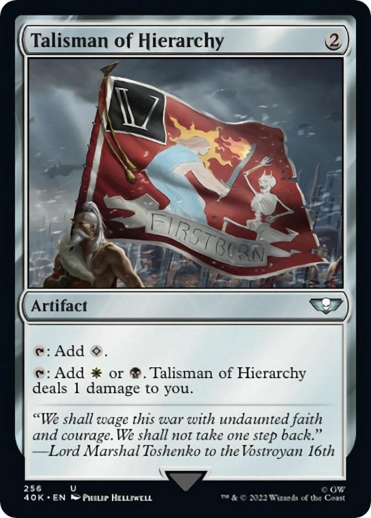 Image for Talisman of Hierarchy (Surge Foil) (Universes Beyond: Warhammer 40,000) (256) - Magic: The Gathering