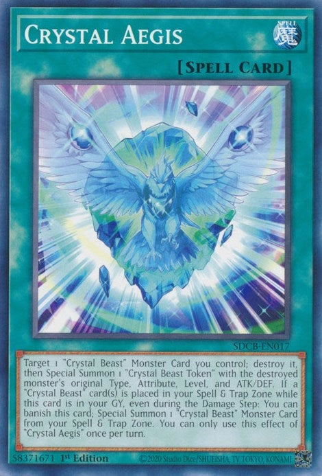Image for Crystal Aegis (Structure Deck: Legend of the Crystal Beasts) (SDCB-EN017) - YuGiOh