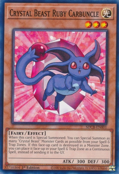 Image for Crystal Beast Ruby Carbuncle (Structure Deck: Legend of the Crystal Beasts) (SDCB-EN001) - YuGiOh