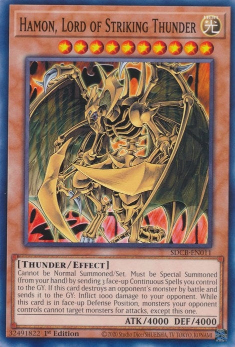 Image for Hamon, Lord of Striking Thunder (Structure Deck: Legend of the Crystal Beasts) (SDCB-EN011) - YuGiOh