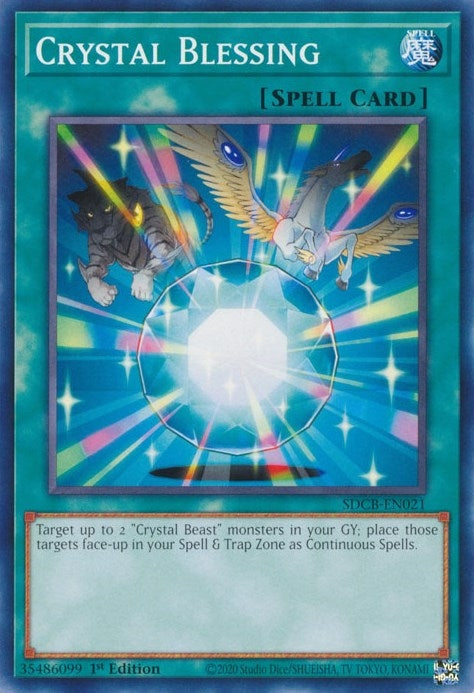 Image for Crystal Blessing (Structure Deck: Legend of the Crystal Beasts) (SDCB-EN021) - YuGiOh