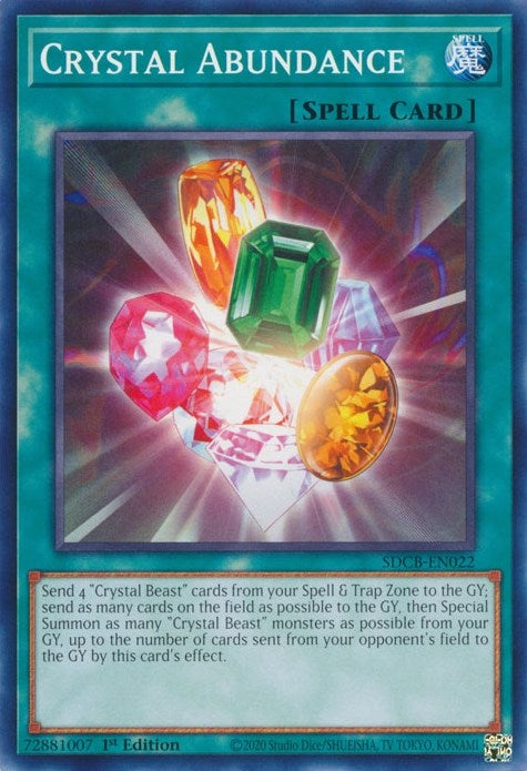 Image for Crystal Abundance (Structure Deck: Legend of the Crystal Beasts) (SDCB-EN022) - YuGiOh