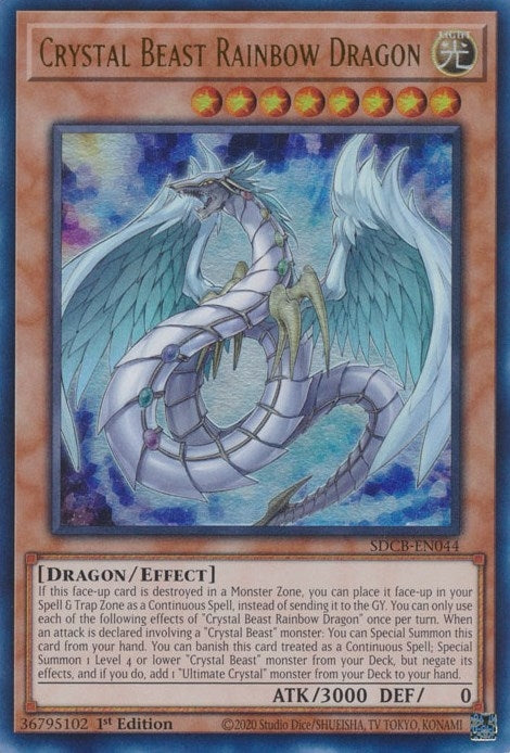 Image for Crystal Beast Rainbow Dragon (Structure Deck: Legend of the Crystal Beasts) (SDCB-EN044) - YuGiOh