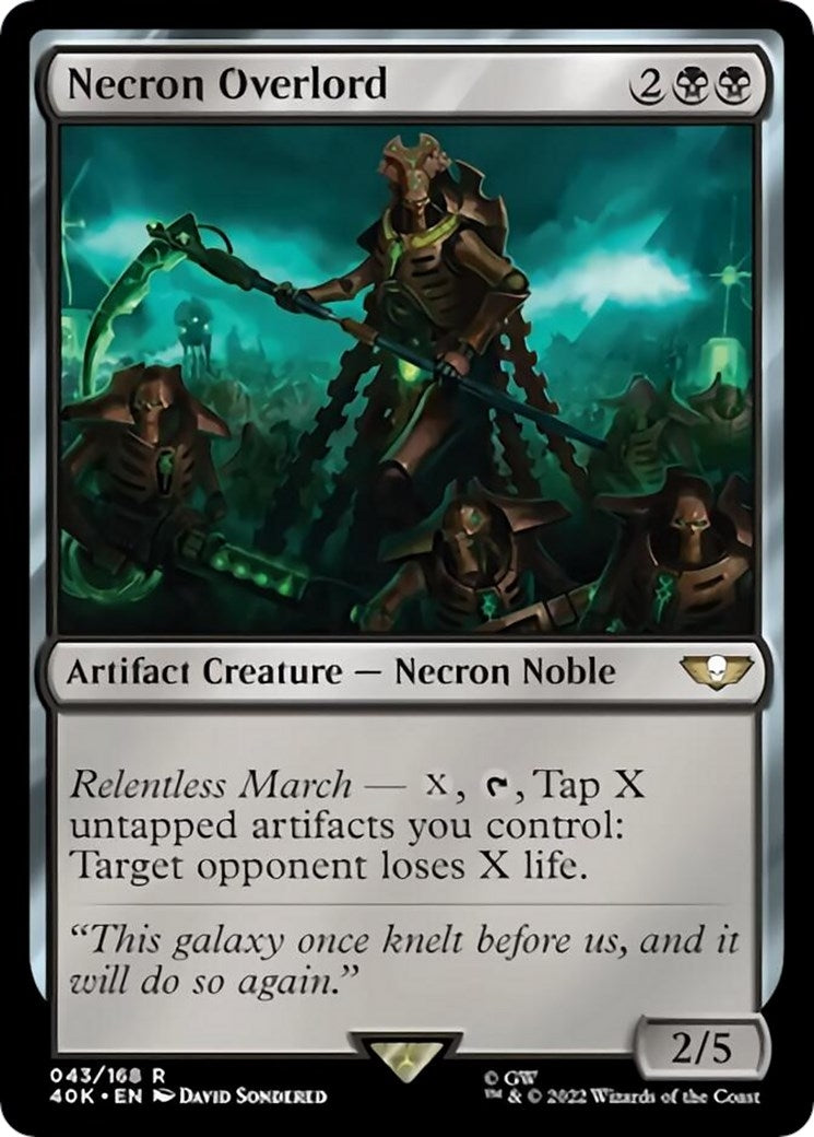 Image for Necron Overlord (Universes Beyond: Warhammer 40,000) (43) - Magic: The Gathering