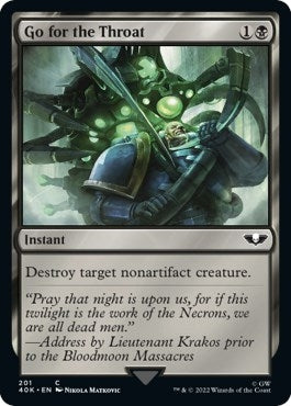 Image for Go for the Throat (Universes Beyond: Warhammer 40,000) (201) - Magic: The Gathering