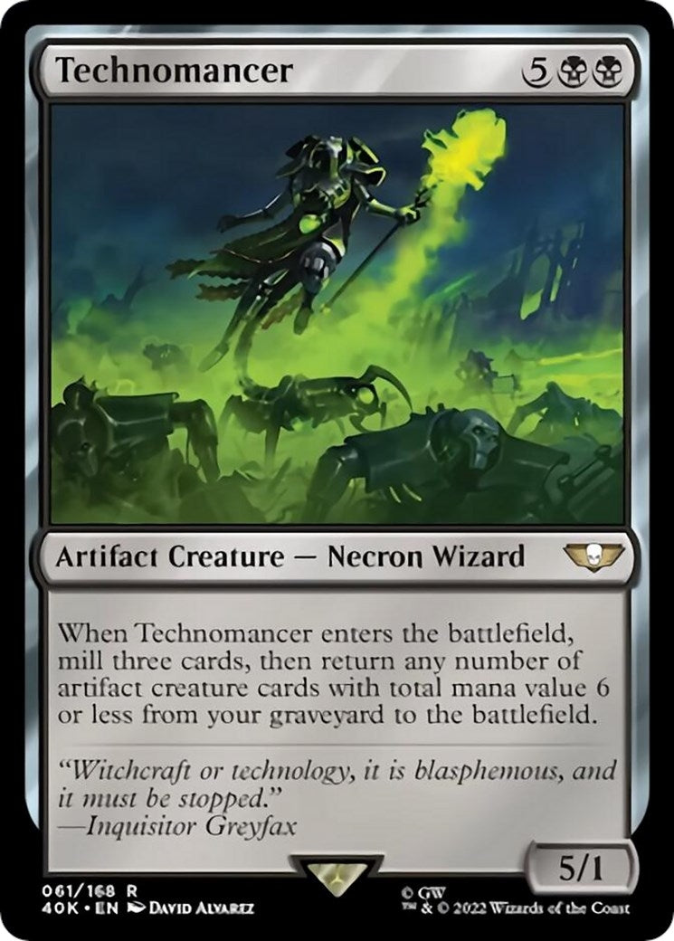 Image for Technomancer (Surge Foil) (Universes Beyond: Warhammer 40,000) (61) - Magic: The Gathering