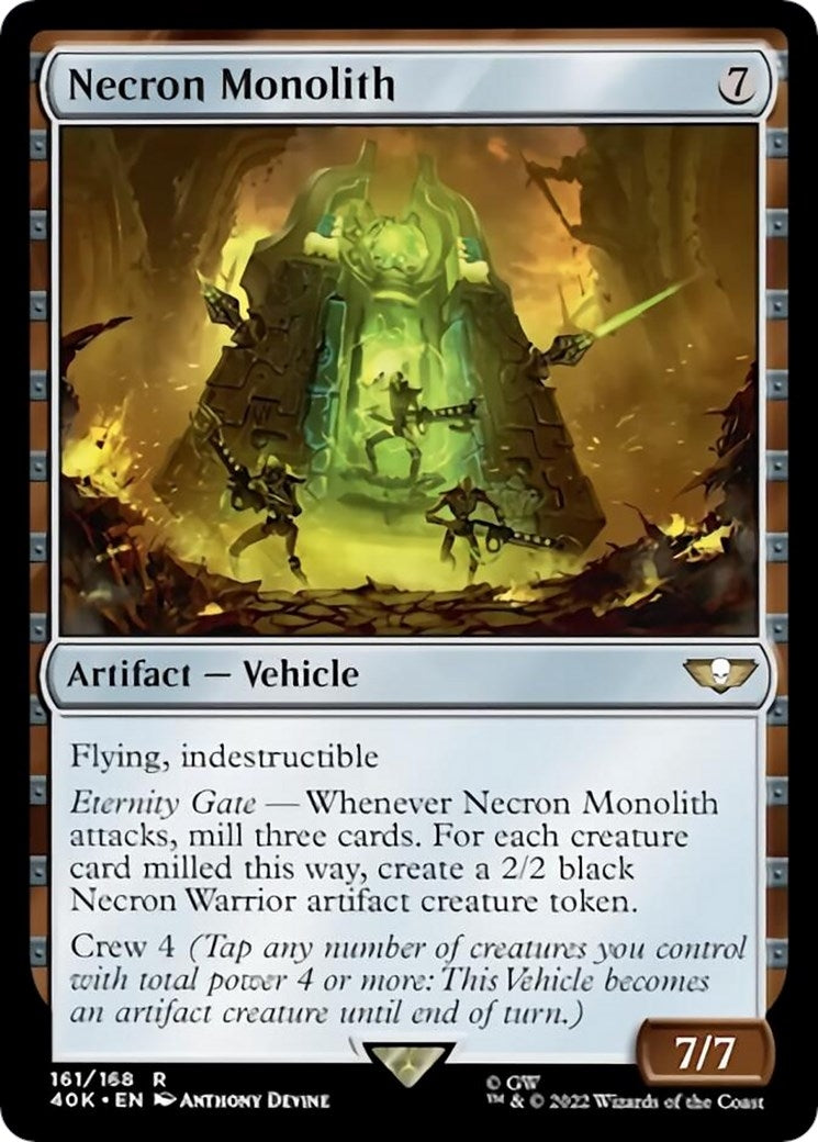 Image for Necron Monolith (Surge Foil) (Universes Beyond: Warhammer 40,000) (161) - Magic: The Gathering