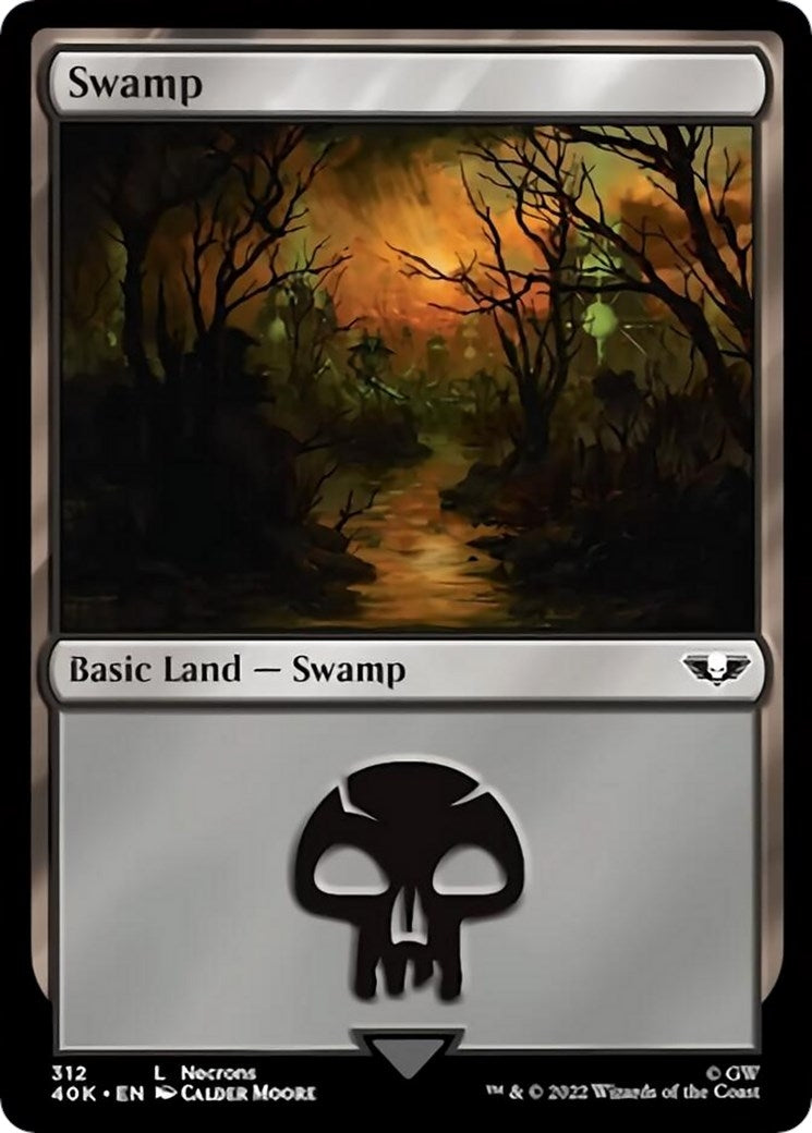 Image for Swamp (312) (Surge Foil) (Universes Beyond: Warhammer 40,000) (312) - Magic: The Gathering