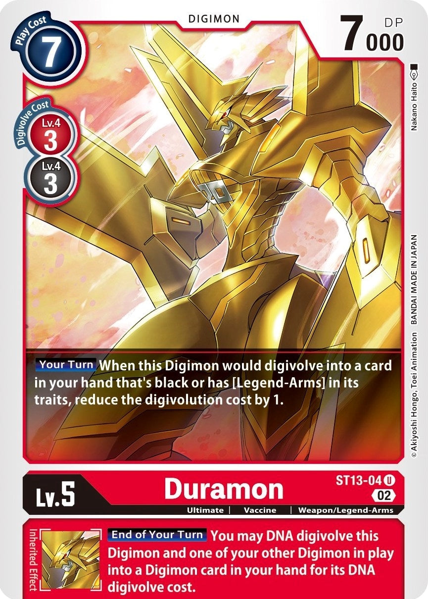Image for Duramon (ST-13) (ST13-04 U) - Digimon Card Game