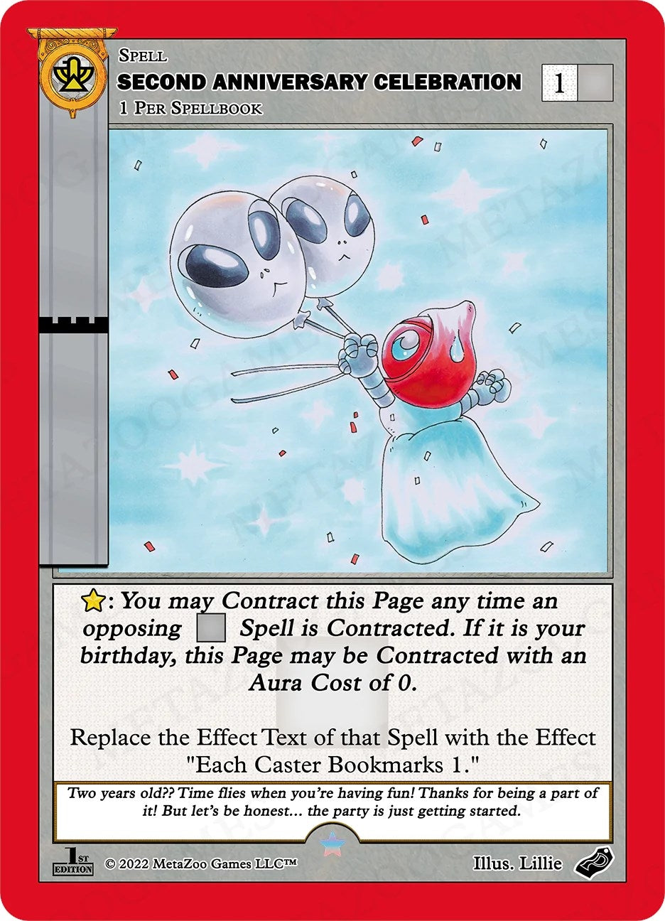 Image for Second Anniversary Celebration (1st Edition) (Holiday Promos) - MetaZoo