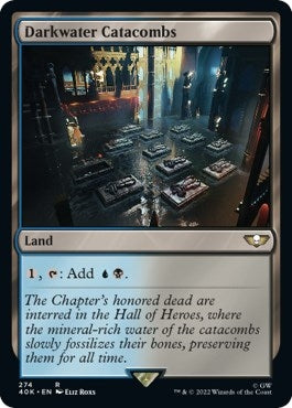 Image for Darkwater Catacombs (Surge Foil) (Universes Beyond: Warhammer 40,000) (274) - Magic: The Gathering
