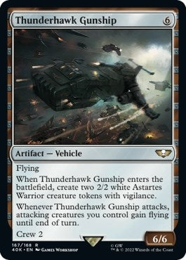Image for Thunderhawk Gunship (Universes Beyond: Warhammer 40,000) (167) - Magic: The Gathering