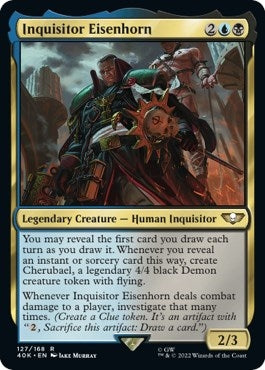 Image for Inquisitor Eisenhorn (Surge Foil) (Universes Beyond: Warhammer 40,000) (127) - Magic: The Gathering