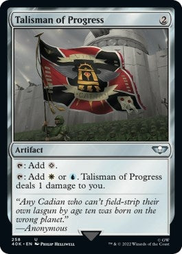 Image for Talisman of Progress (Surge Foil) (Universes Beyond: Warhammer 40,000) (258) - Magic: The Gathering