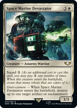Image for Space Marine Devastator (Surge Foil) (Universes Beyond: Warhammer 40,000) (14) - Magic: The Gathering